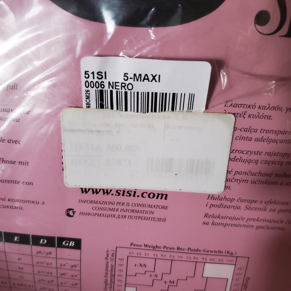 SiSi Tights 5-Maxi Nero 70 den - Picture 2 of 3